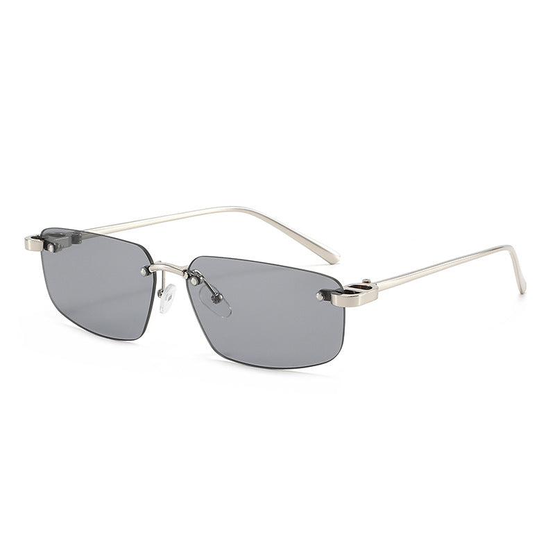 Ladies fashionable rectangular sunglasses with minimalist frame Kalsten
