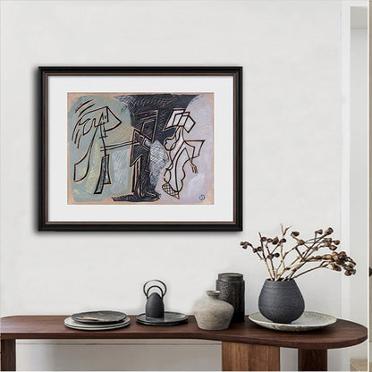 Artistically framed wall decoration