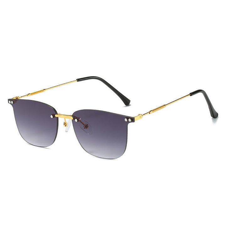 Ladies stylish geometric sunglasses with modern glass elements Kalsten