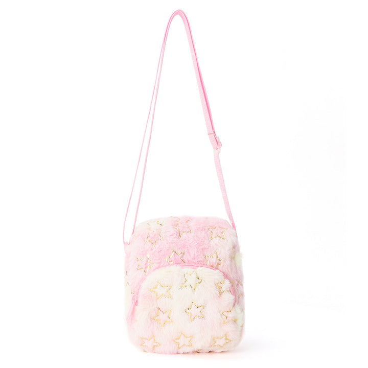 Fluffy shoulder bag with star motif Kalsten