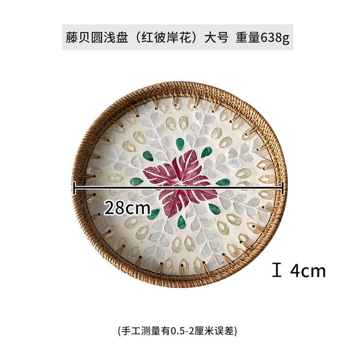Women's Round Mosaic Serving Platter Kalsten