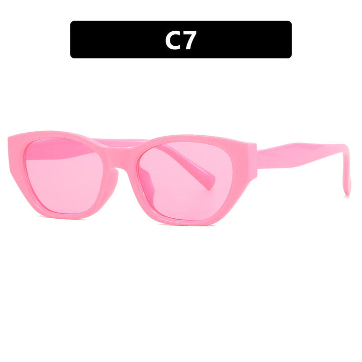 Ladies Cat-Eye Sunglasses with transparent, geometric frame Kalsten
