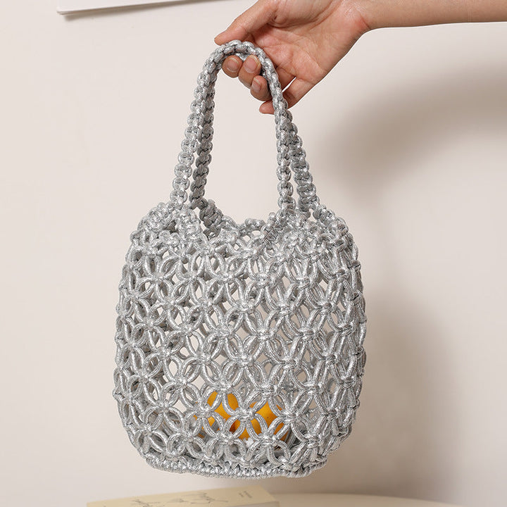 Trendy Shopper Bag with Unique Mesh Design Kalsten