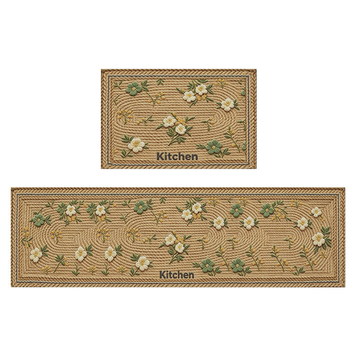 Textured Kitchen Area Comfort Runner Mat Kalsten