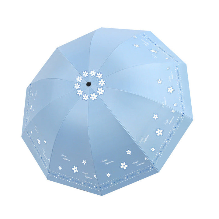 Women's Folding Umbrella with Floral Patterns and UV Protection Kalsten