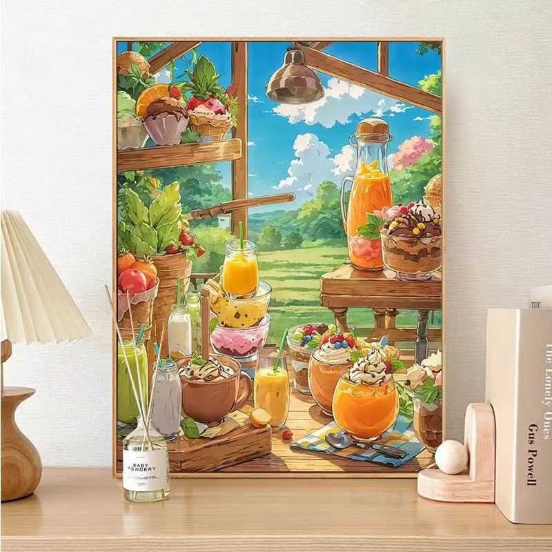 Gourmet Dessert-Themed Canvas Art Print Kalsten