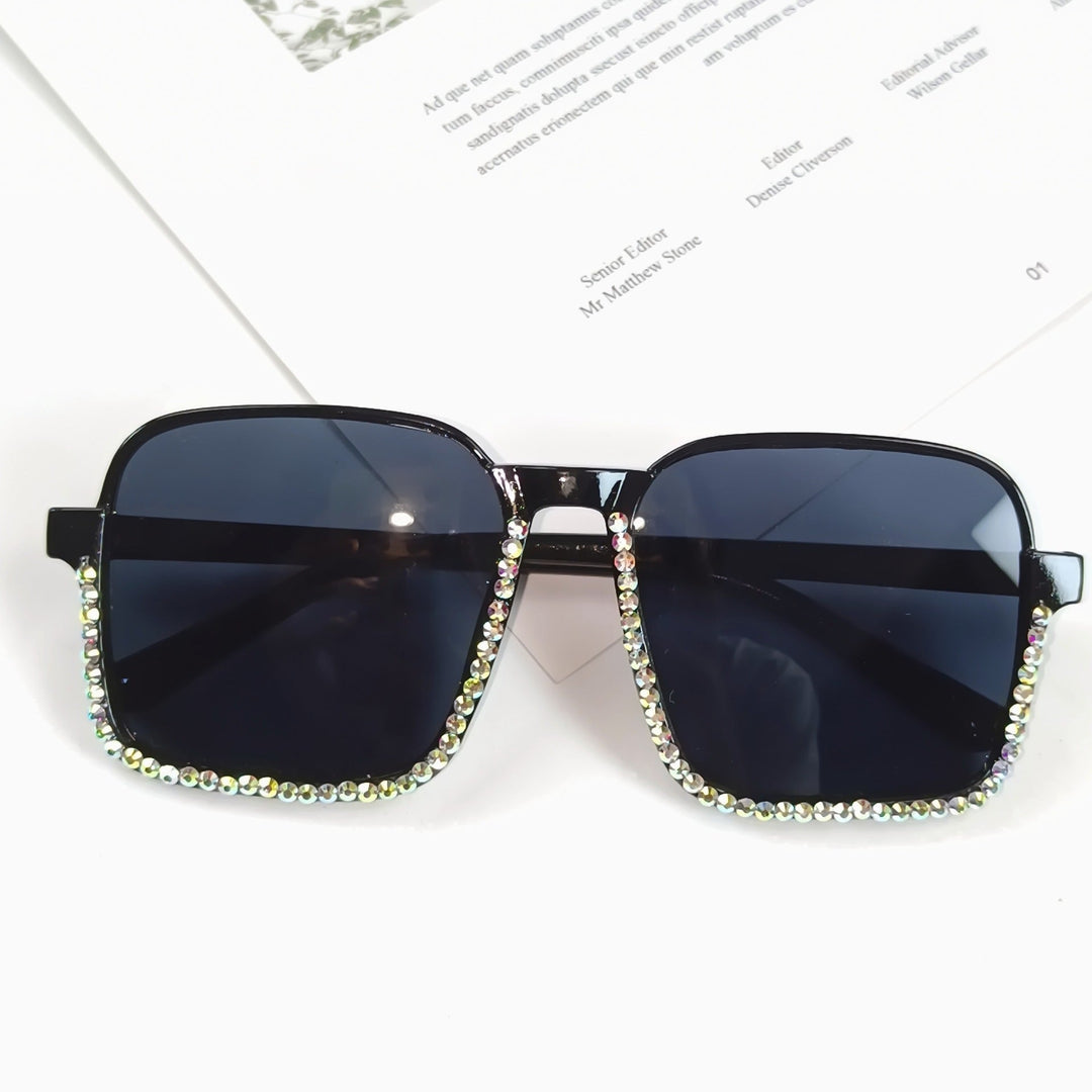 Ladies Glamorous Sunglasses with Sparkling Rhinestone Embellishment Kalsten