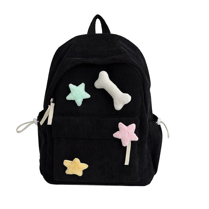 Cute Corduroy School Backpack Kalsten