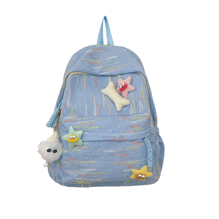 Cute Character Appliqué Backpack