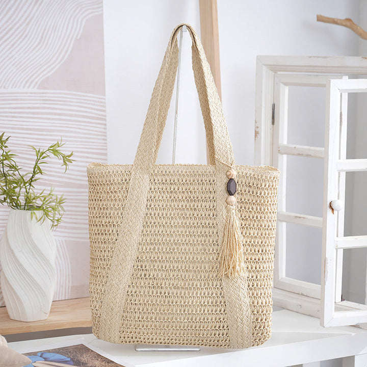 Spacious Braided Tote Bag Kalsten