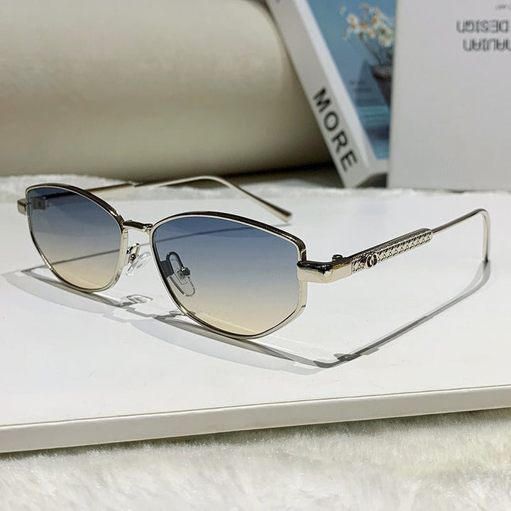Women's elegant sunglasses with sparkling metal frame Kalsten