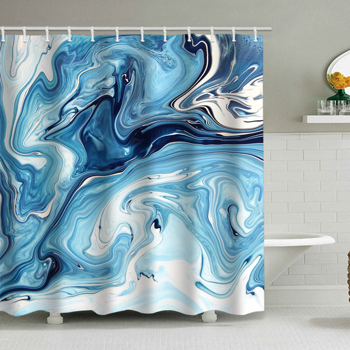 Artistic Marble Design Shower Curtain Kalsten