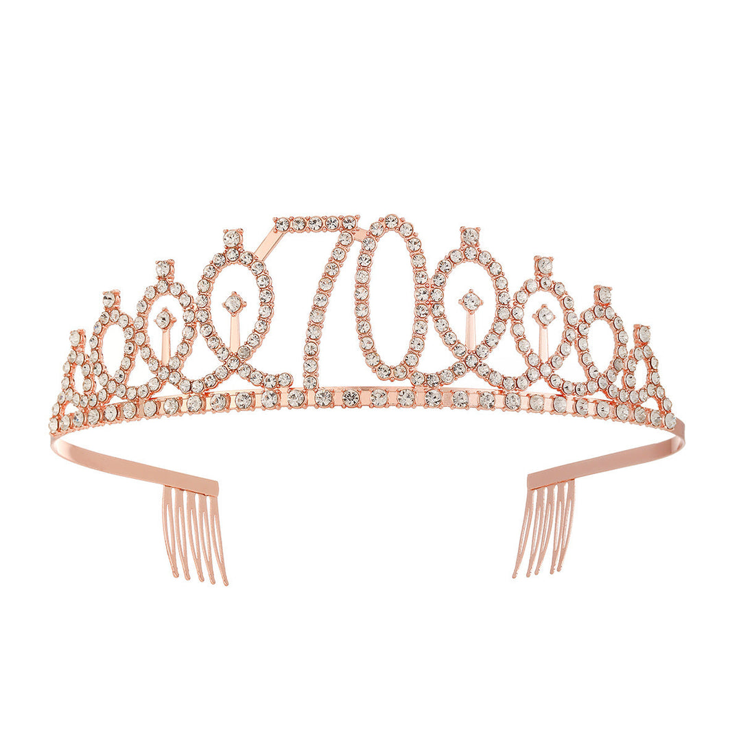 Women's Crystal-Embellished Tiara with Elegant Design Kalsten