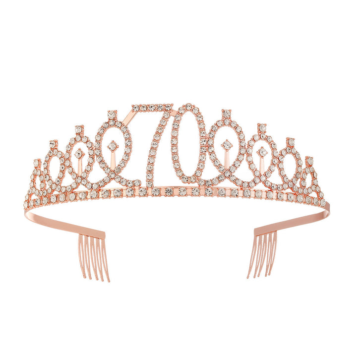 Women's Crystal-Embellished Tiara with Elegant Design Kalsten