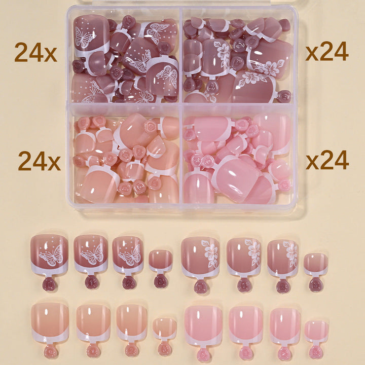 Variety Press-On Nail Tips Set Kalsten