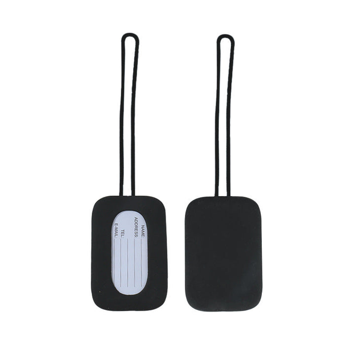 silicone luggage tag with ID window and elastic strap Kalsten