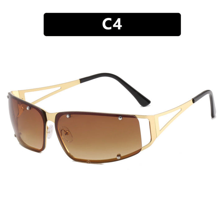 Women's fashionable sunglasses with futuristic design and exquisite metal frame Kalsten