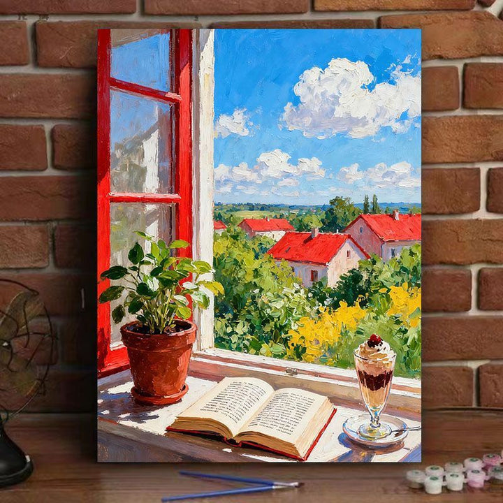 Scenic Window View Canvas Art Print Kalsten