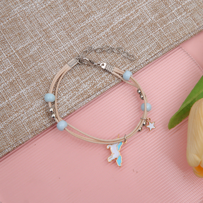 Elegant Unicorn Charm Bracelet Kalsten