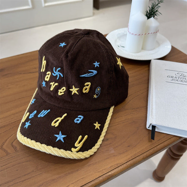Women's Embroidered Corduroy Baseball Cap Kalsten