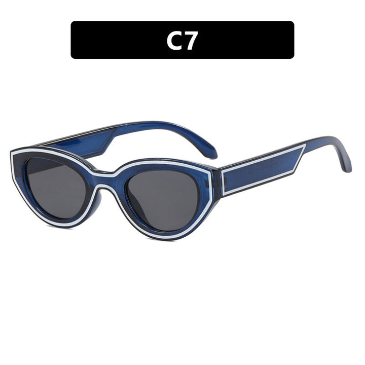 Women Cat-Eye Sunglasses with sturdy transparent frame and protective UV filter Kalsten