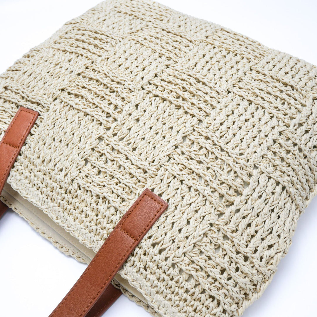 Patterned Macrame Tote Bag Kalsten