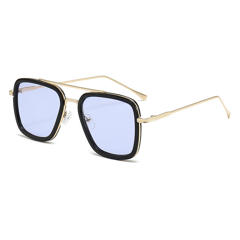 Women's fashionable square sunglasses with glamorous metal frame Kalsten