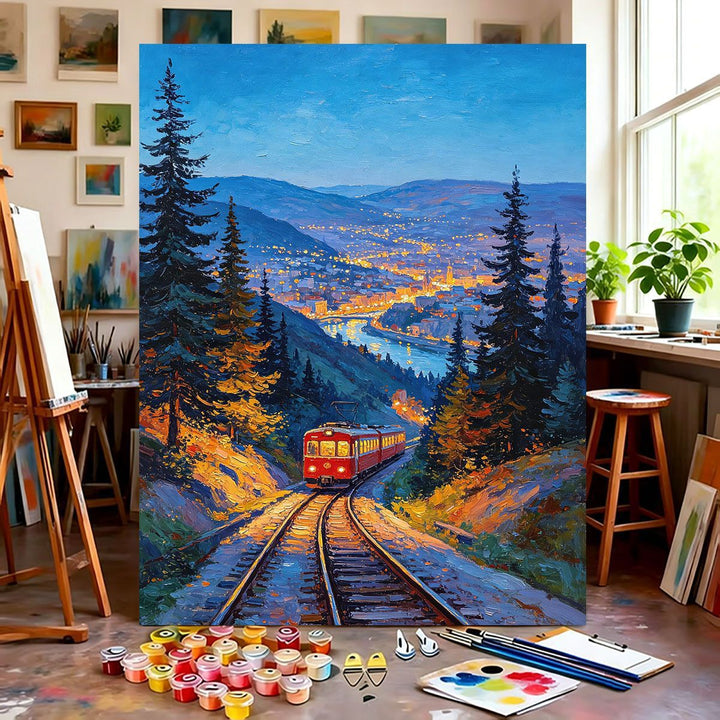 Mountain Scenery Canvas Art Kalsten