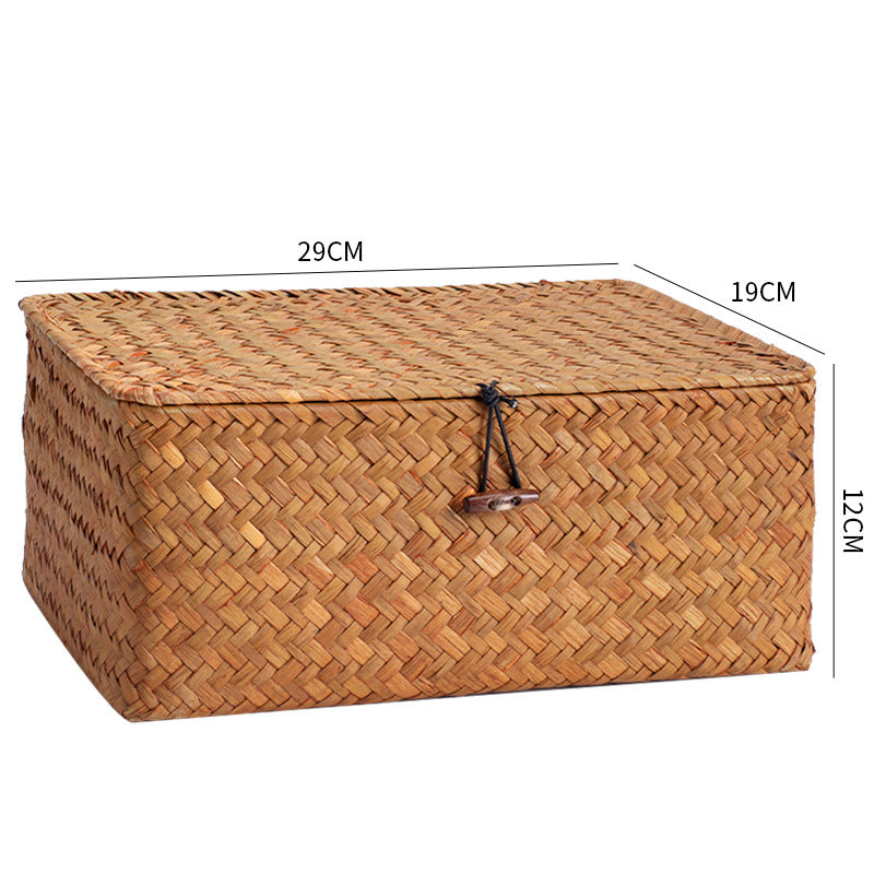 Handwoven Storage Box with Lid Kalsten