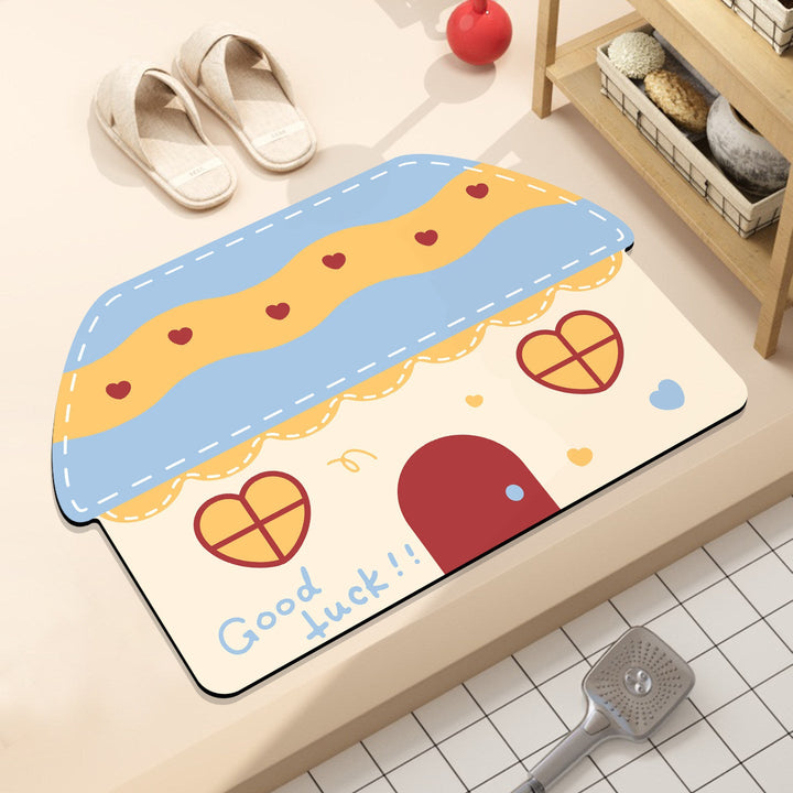 Playful Hamburger-Themed Bath Mat Kalsten