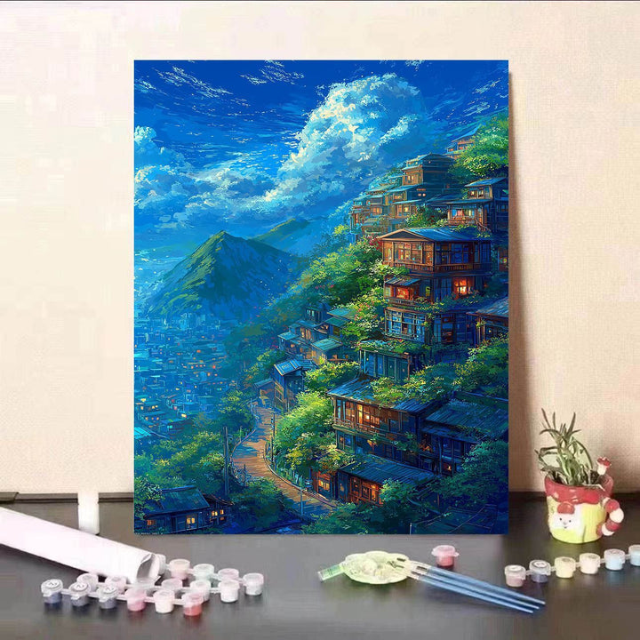 Scenic Waterfall Canvas Art Print Kalsten