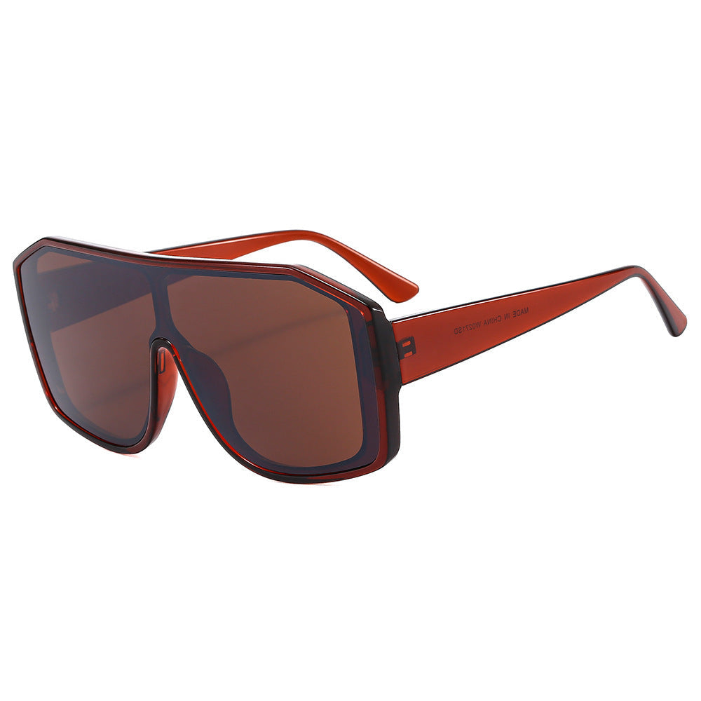 Women Fashionable Oversized Sunglasses in Extravagant Animal Print Design Kalsten