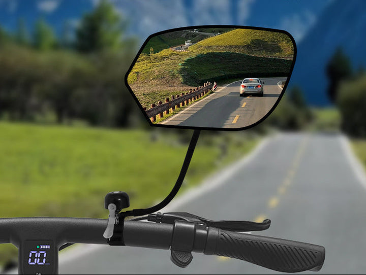 adjustable full-rotation handlebar rearview mirror with anti-glare convex glass Kalsten