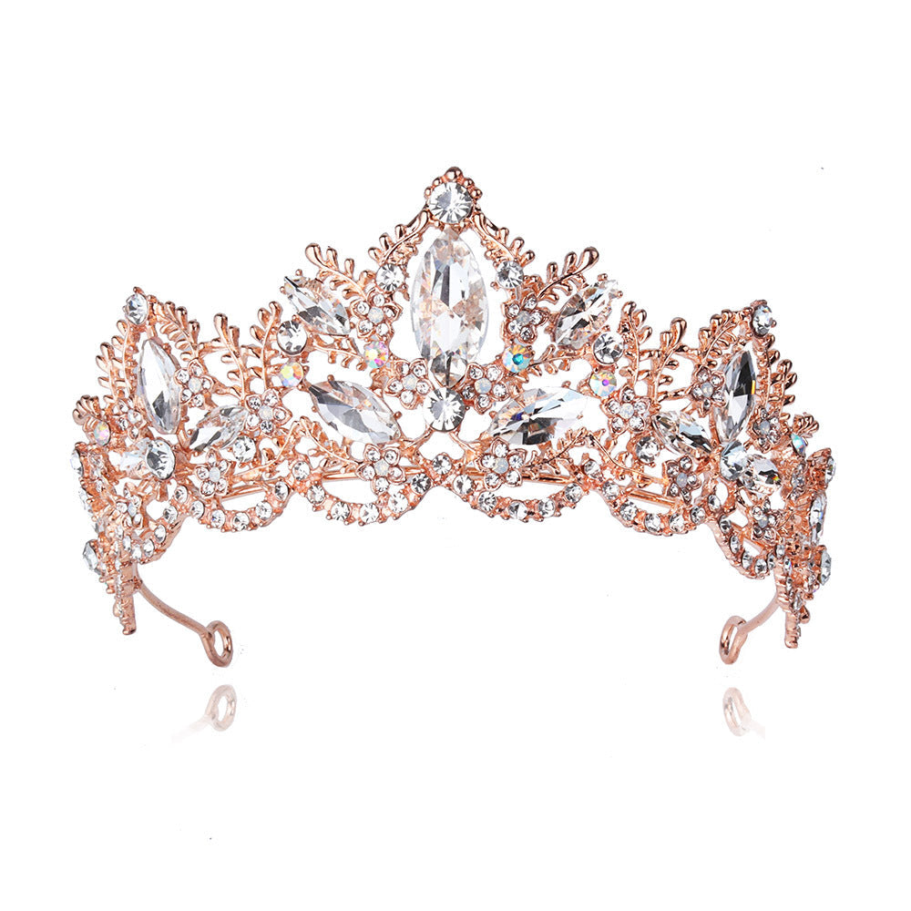 Ladies Glamorous Tiara with Sparkling Crystal Decorations Kalsten