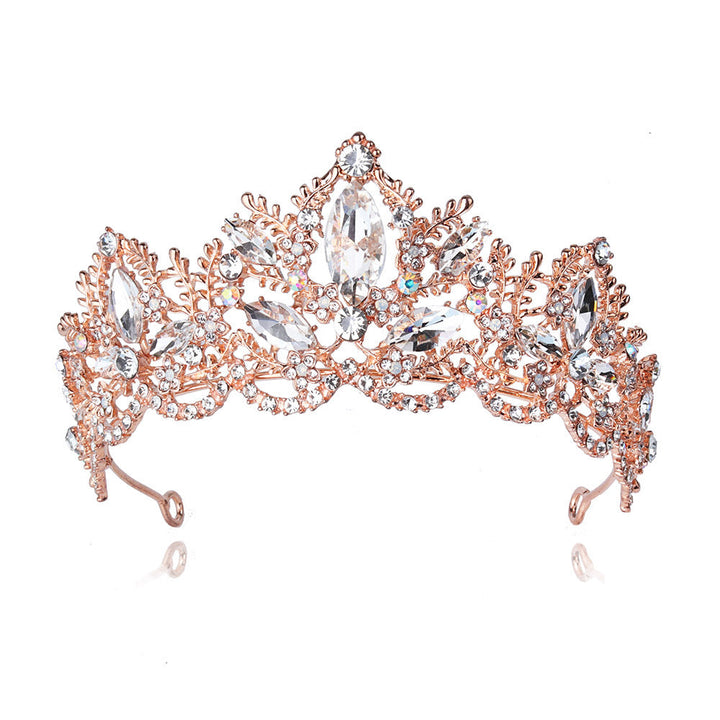 Ladies Glamorous Tiara with Sparkling Crystal Decorations Kalsten