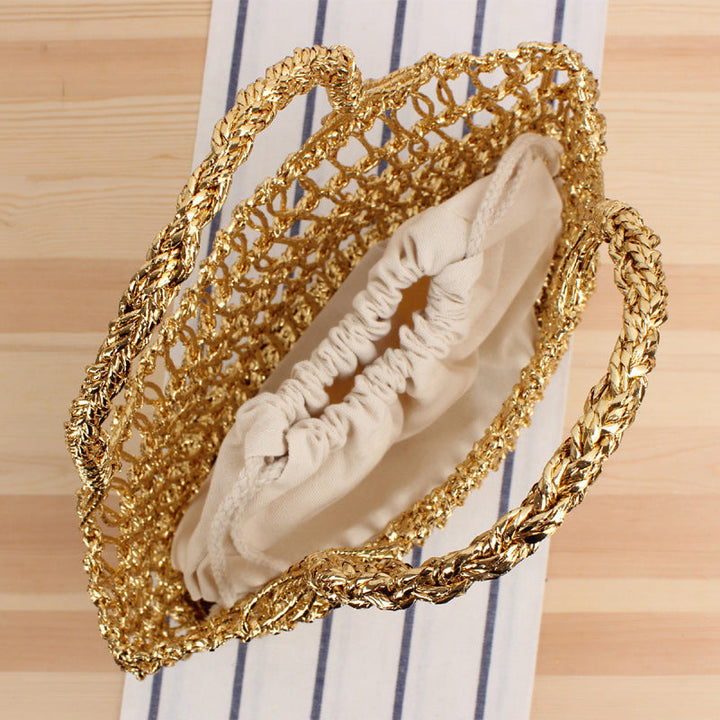 Practical mesh straw bag Kalsten