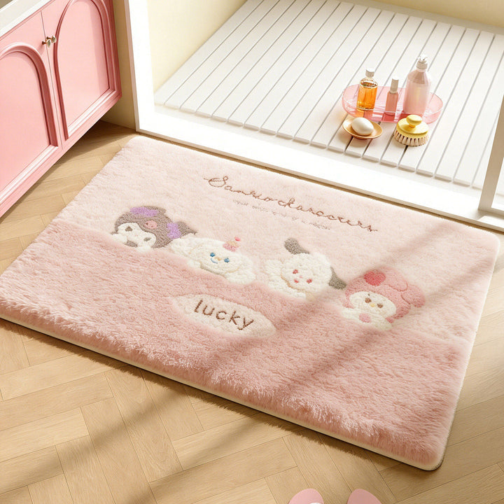 Playful Cartoon-Themed Bathroom Mat Kalsten