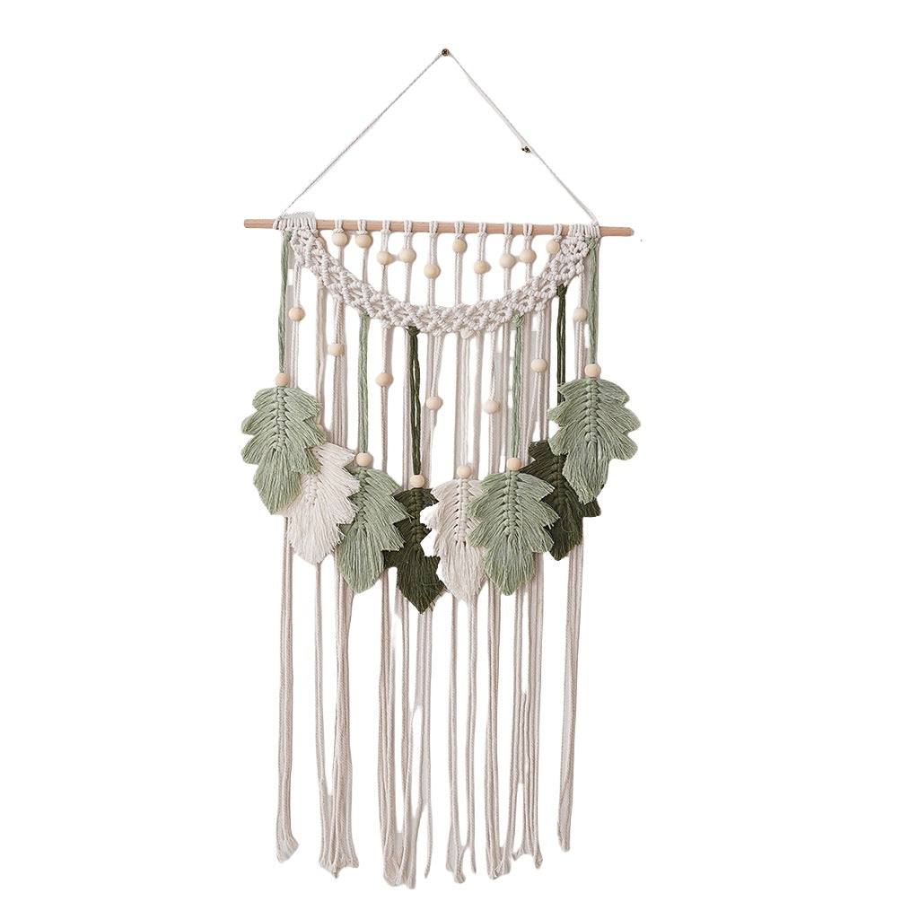 Bohemian Macramé Leaf Wall Hanging Acalora