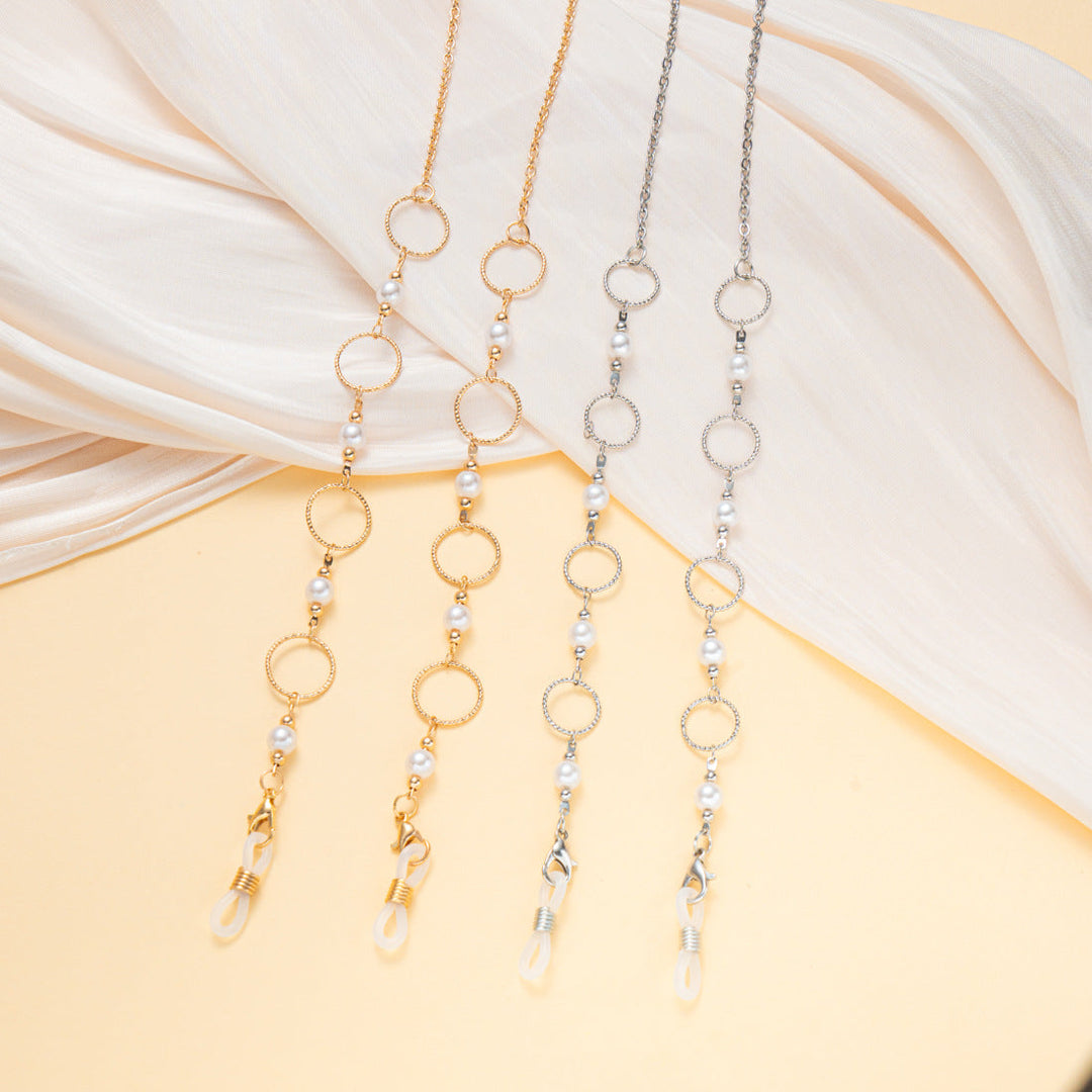 Pearlescent and Chain Eyewear Necklace Kalsten