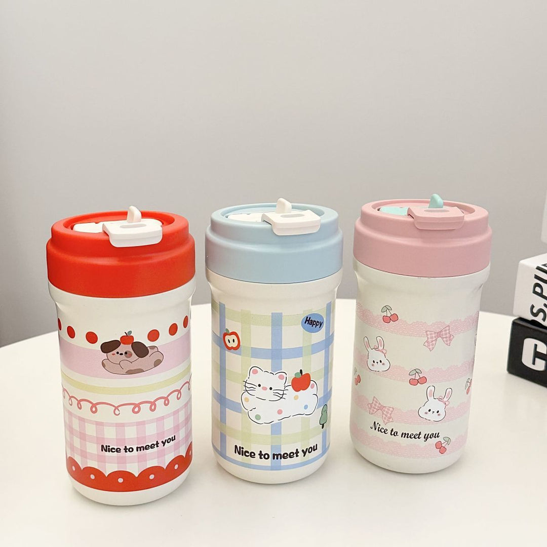 Ladies Insulated Drinking Cup with Cheerful Rabbit Design Kalsten