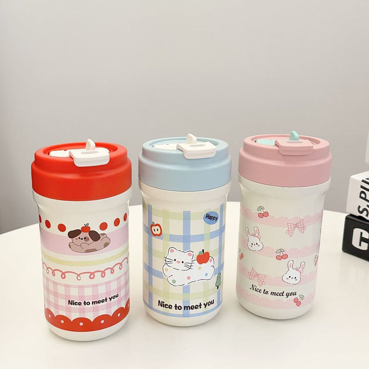 Ladies Insulated Drinking Cup with Cheerful Rabbit Design Kalsten