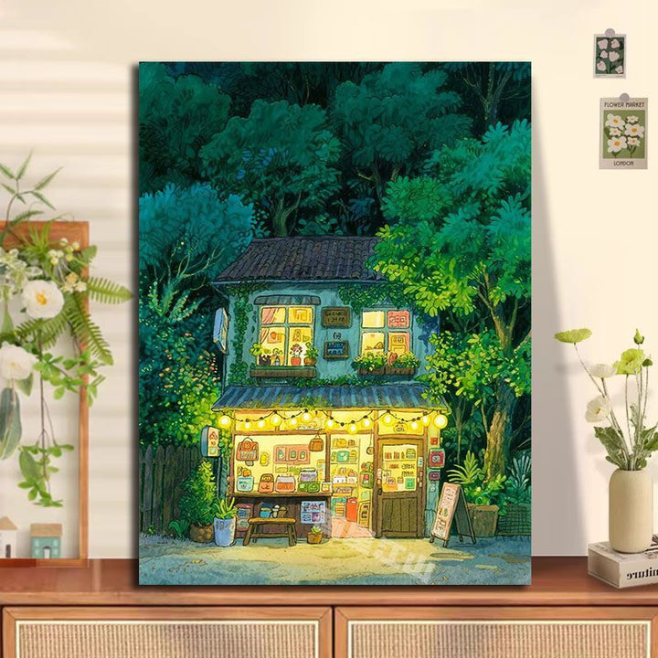 Cozy Cottage Landscape Wall Art Kalsten
