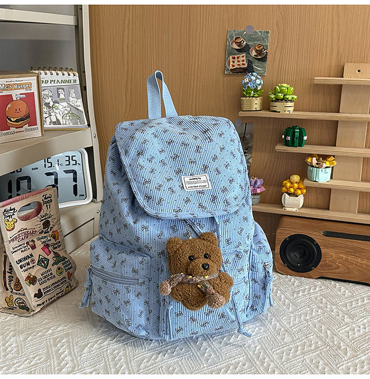 Casual Drawstring School Backpack