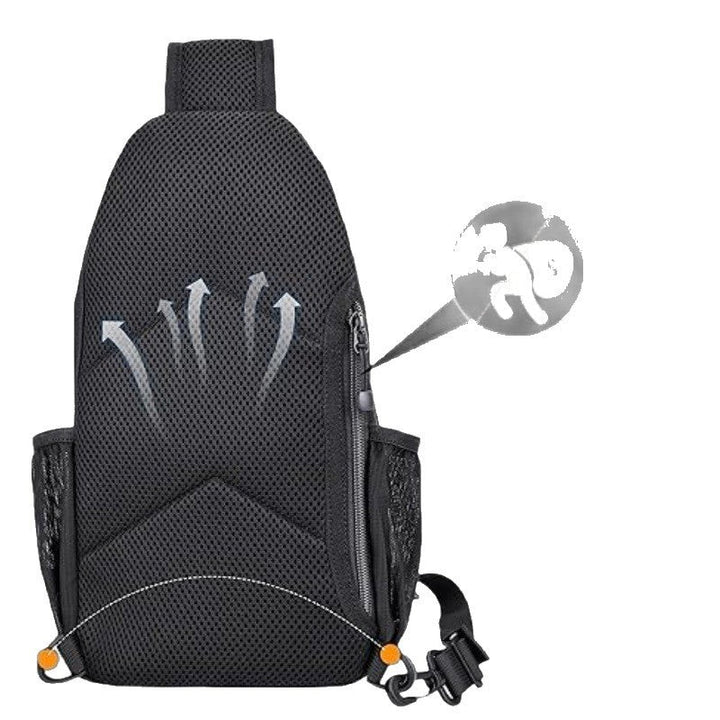 More ergonomic sling backpack with multiple compartments and practical holders Kalsten
