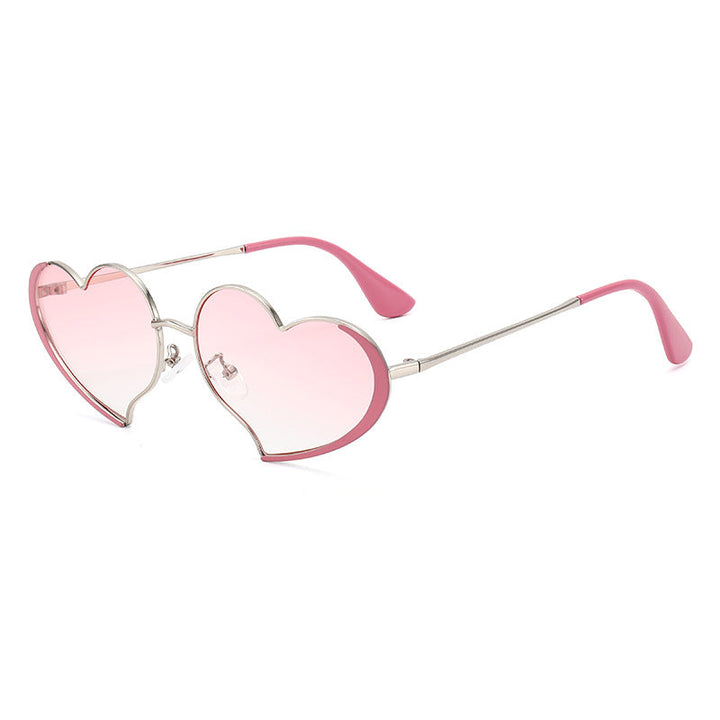 Ladies heart-shaped sunglasses with glamorous frame Kalsten