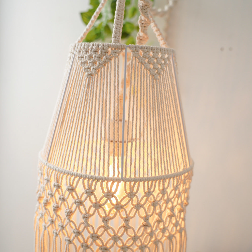 Decorative Macramé Hanging Lantern Acalora
