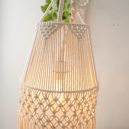 Decorative Macramé Hanging Lantern Acalora