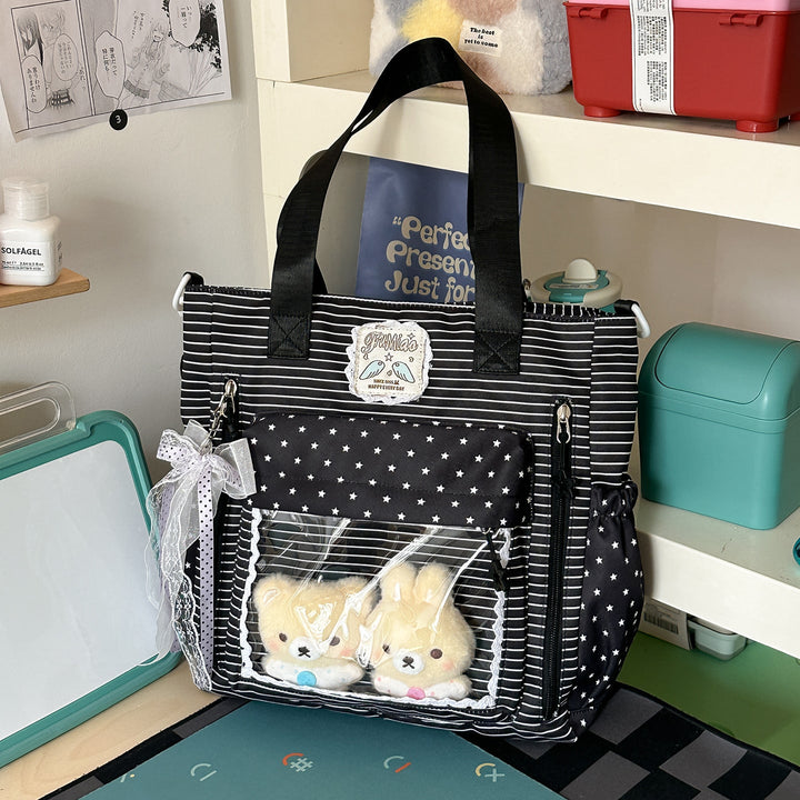 Functional Multi-Pocket Toy Storage School Backpack Bag