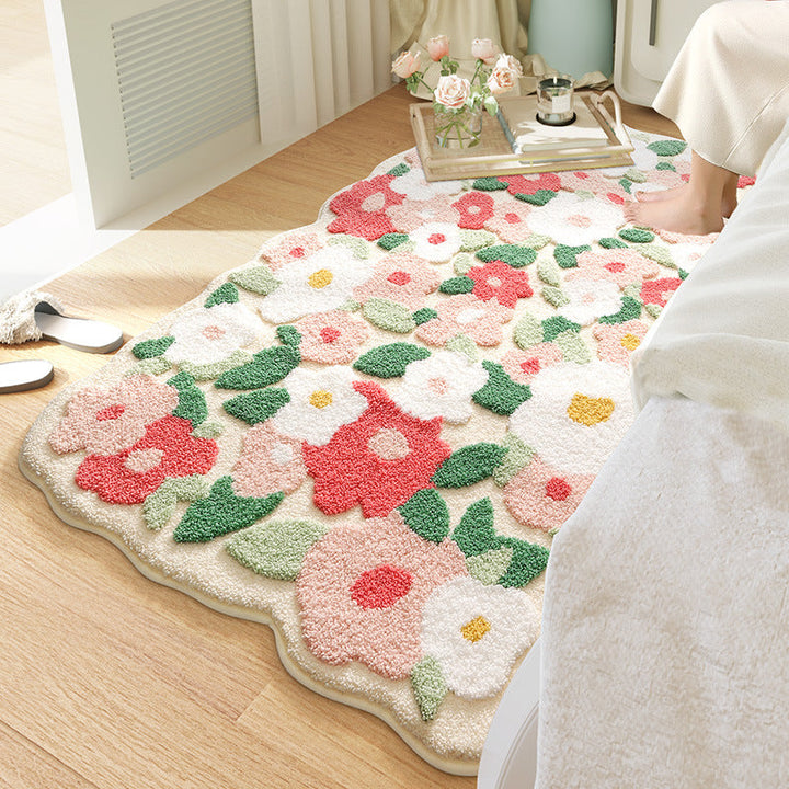 Floral Pattern Bath Mat Kalsten