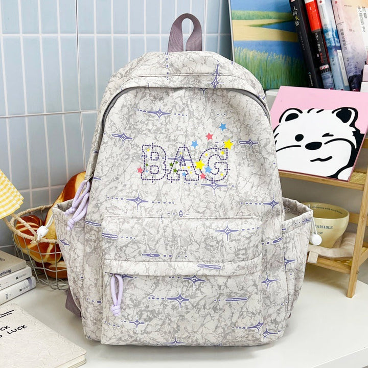 Girls' Whimsical Graphic Print School Backpack